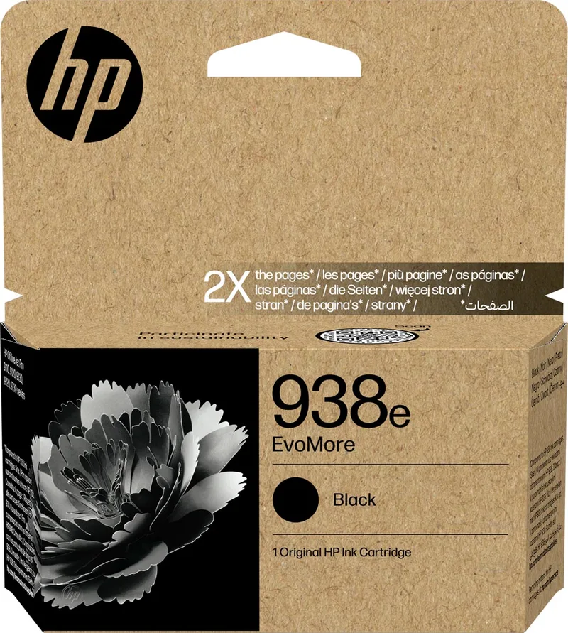 inktcartridge 938e, 3.100 pagina's, OEM 4S6Y2PE, zwart von HP – Produktfoto