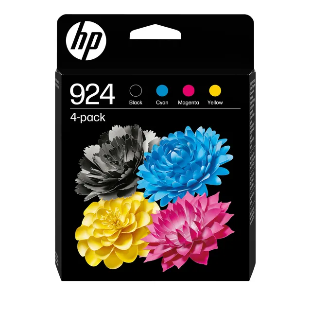 Inktcartridge HP 6C3Z1NE 924 zwart + 3 kleuren fra HP – produktbillede
