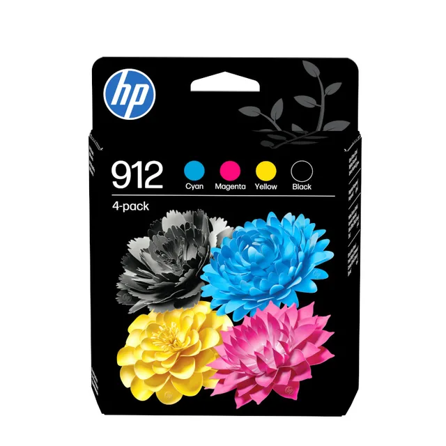 Inktcartridge HP 6ZC74AE 912 zwart + 3 kleuren fra HP – produktbillede