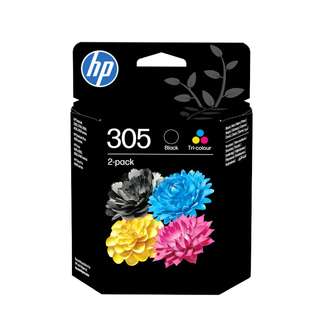 Inktcartridge HP 6ZD17AE 305 zwart + 3 kleuren från HP – produktbild