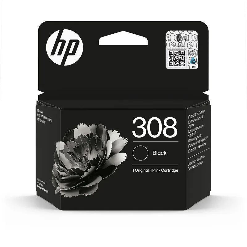HP 308 Bläckpatron Svart von HP – Produktfoto