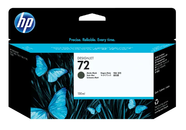 Inktcartridge HP C9403A 72 mat zwart fra HP – produktbillede