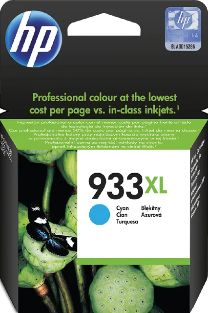 Inktcartridge HP CN054AE 933XL blauw fra HP – produktbillede