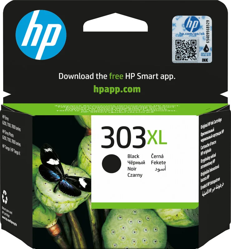 Inktcartridge hp t6n04ae 303xl zwart van HP – productfoto