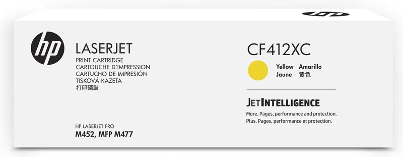 LaserJet 410X Contractual High Yield Yellow Original Toner Cartridge Origineel 1 stuk(s) van HP in Geel – productfoto