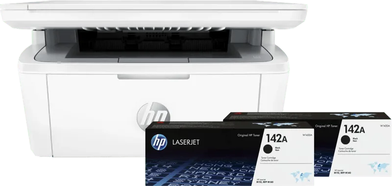 LaserJet M140w MFP + 2 extra zwarte toners de HP – photo produit
