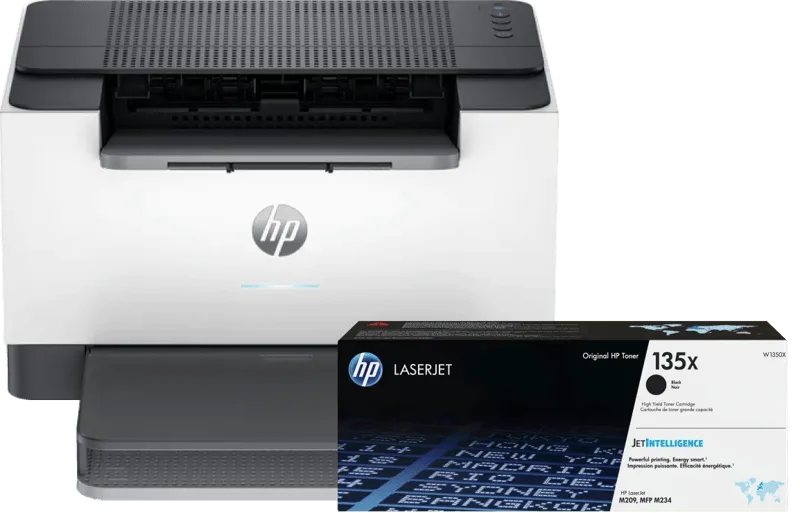 LaserJet M207dw + 1 extra zwarte XL toner de HP – photo produit