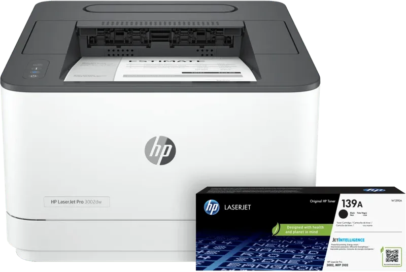 LaserJet Pro 3002dw + 1 extra zwarte toner de HP – photo produit
