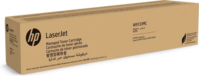 LaserJet W9133MC high-capacity Managed tonercartridge van HP in Magenta – productfoto