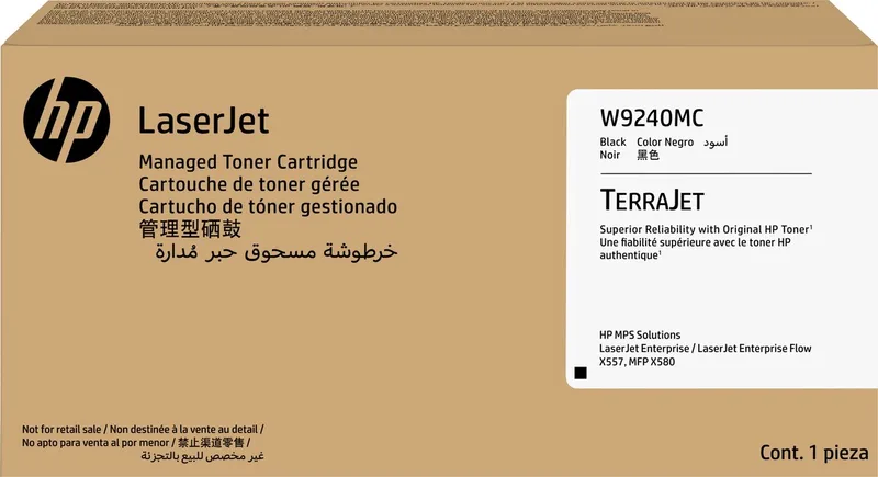 LaserJet W9240MC Managed originele -tonercartridge van HP in Zwart – productfoto