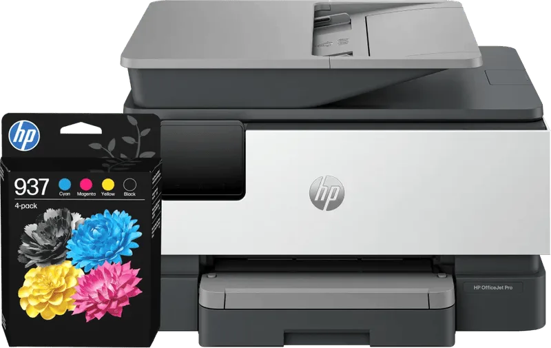 OfficeJet Pro 9120e + 1 set extra cartridges de HP – photo produit