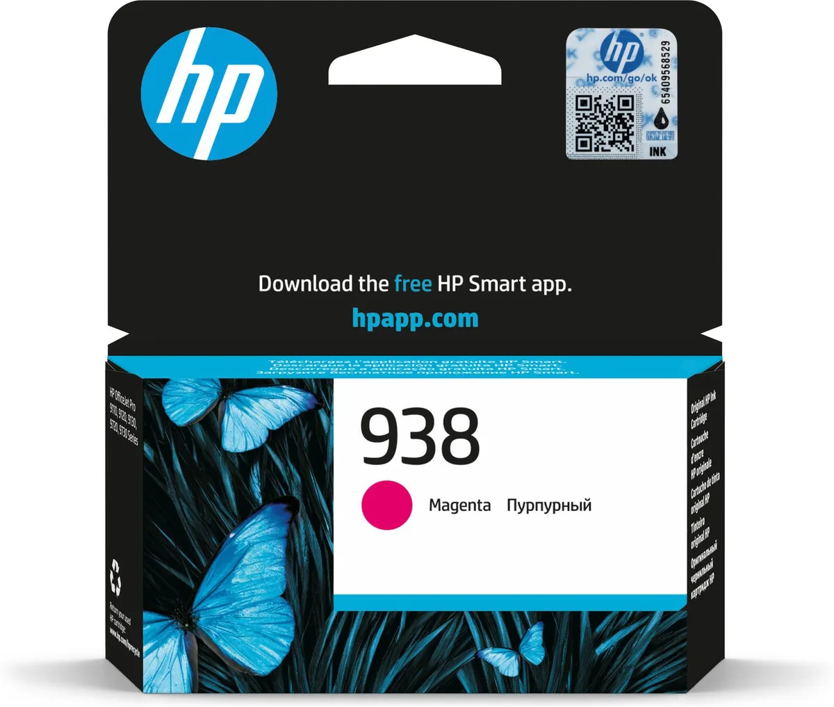 Original 938 Druckerpatrone - magenta (4S6X6PE) von HP – Produktfoto