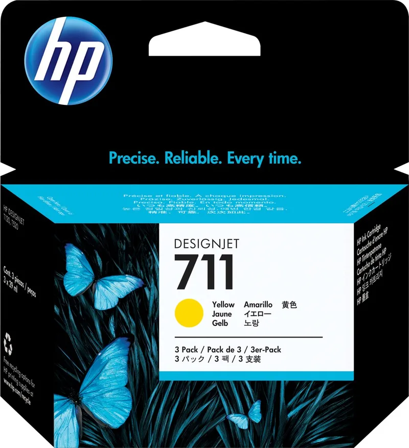 Original Ink Cartridge HP 711 Yellow by HP in Yellow – product photo