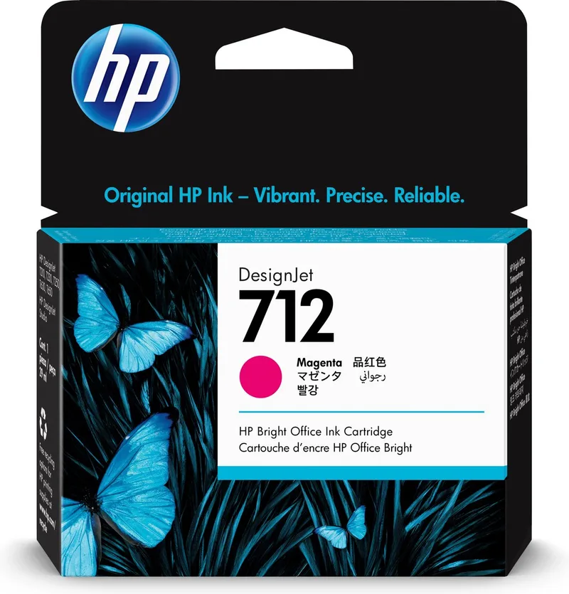 Original Ink Cartridge HP 712 by HP in Magenta – product photo