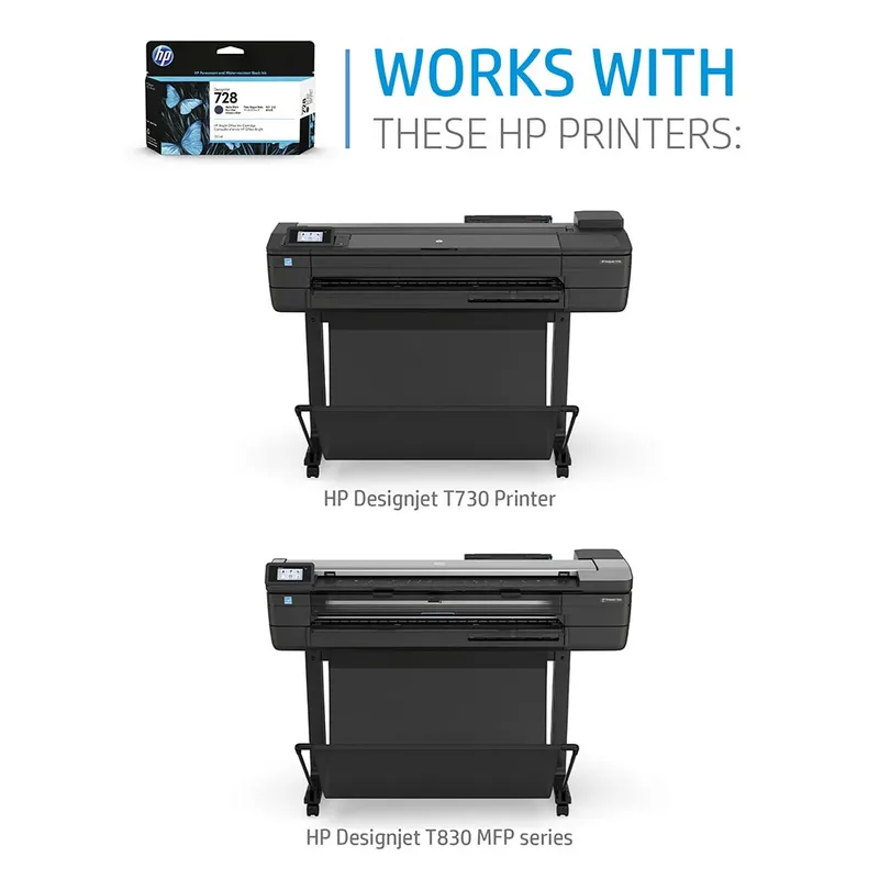 Original Ink Cartridge HP 728 Cyan de HP en Cyaan – photo produit 2 sur 6