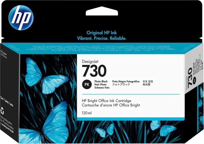 Original Ink Cartridge HP 730 Black de HP en Foto zwart – photo produit