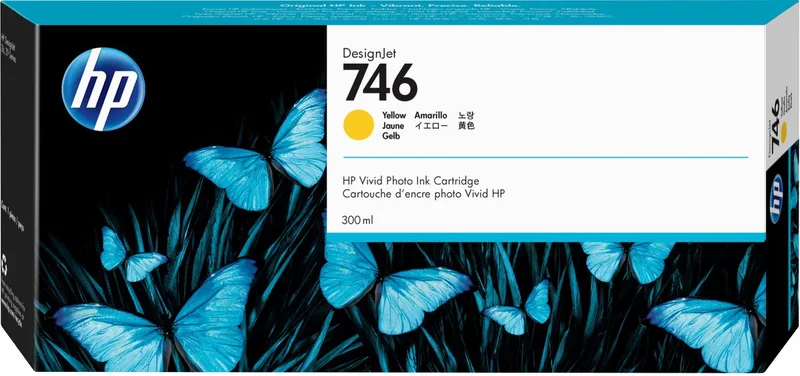 Original Ink Cartridge HP 746 van HP in Geel – productfoto