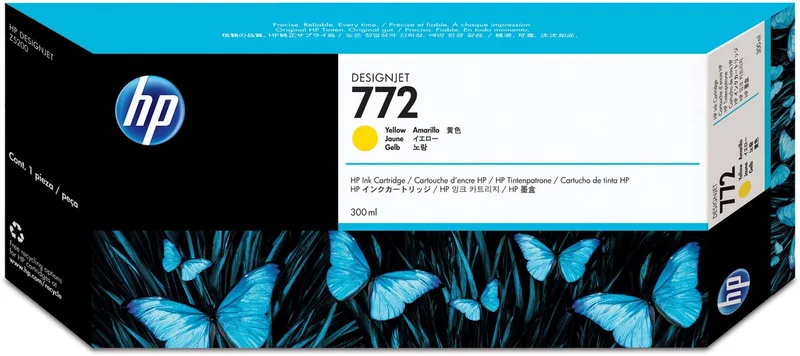 Original Ink Cartridge HP 772 Yellow de HP en Jaune – photo produit