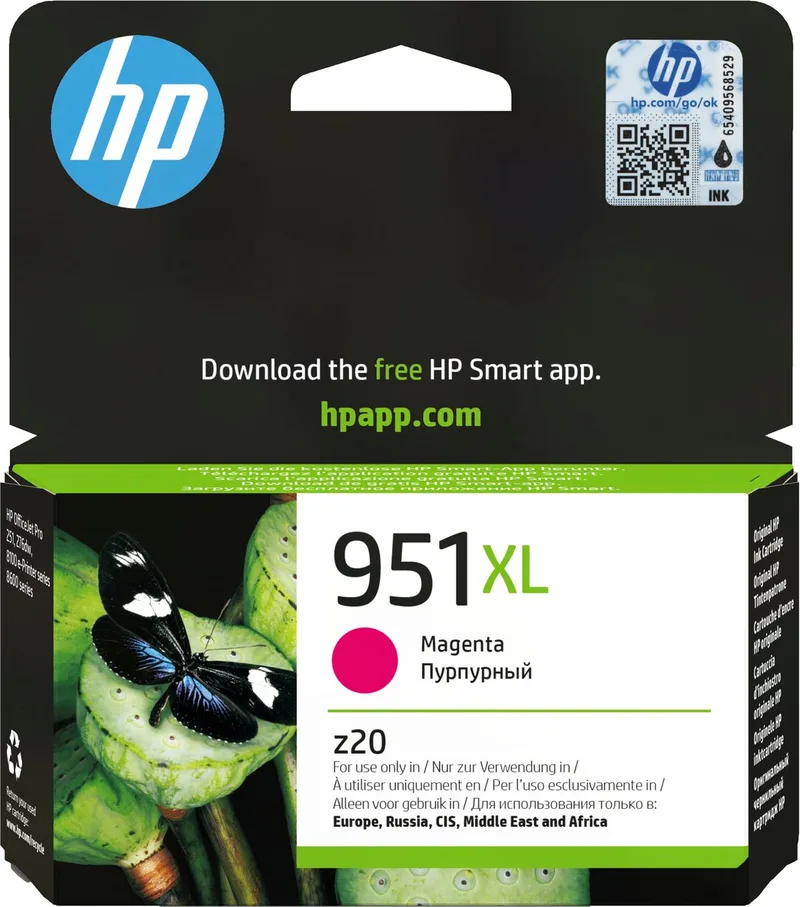 Original Ink Cartridge HP 951xl Magenta van HP in Paars – productfoto