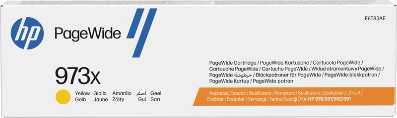 Original Ink Cartridge HP 973X Yellow van HP in Geel – productfoto