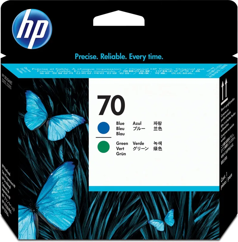 Original Ink Cartridge HP C9408A Blue Green by HP in Green – product photo