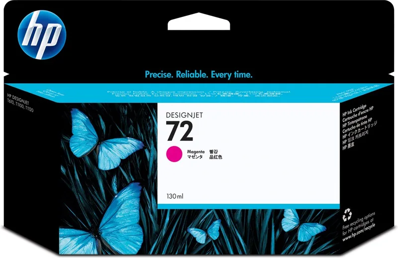 Original Ink Cartridge HP Cartucho de tinta HP 72 magenta de 130 ml Magenta van HP in Magenta – productfoto