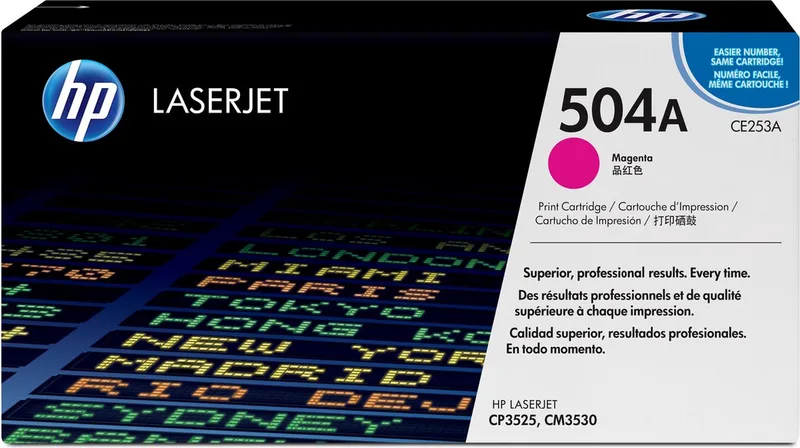 Original Toner HP 504A fra HP i Magenta – produktbillede