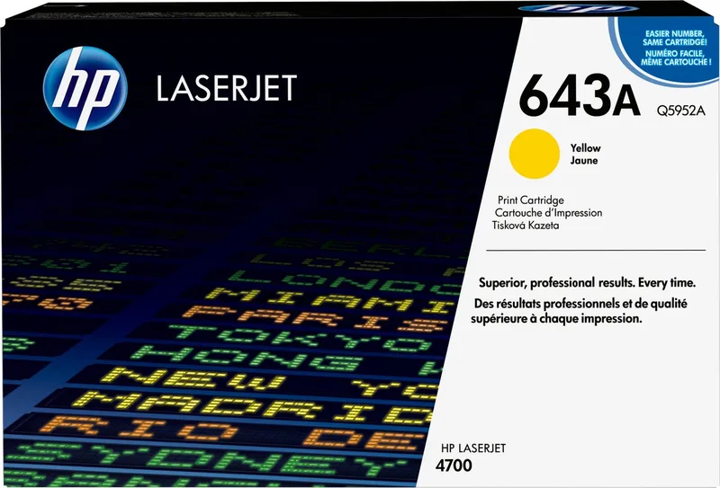 Original Toner HP 643A Yellow by HP in Yellow – product photo