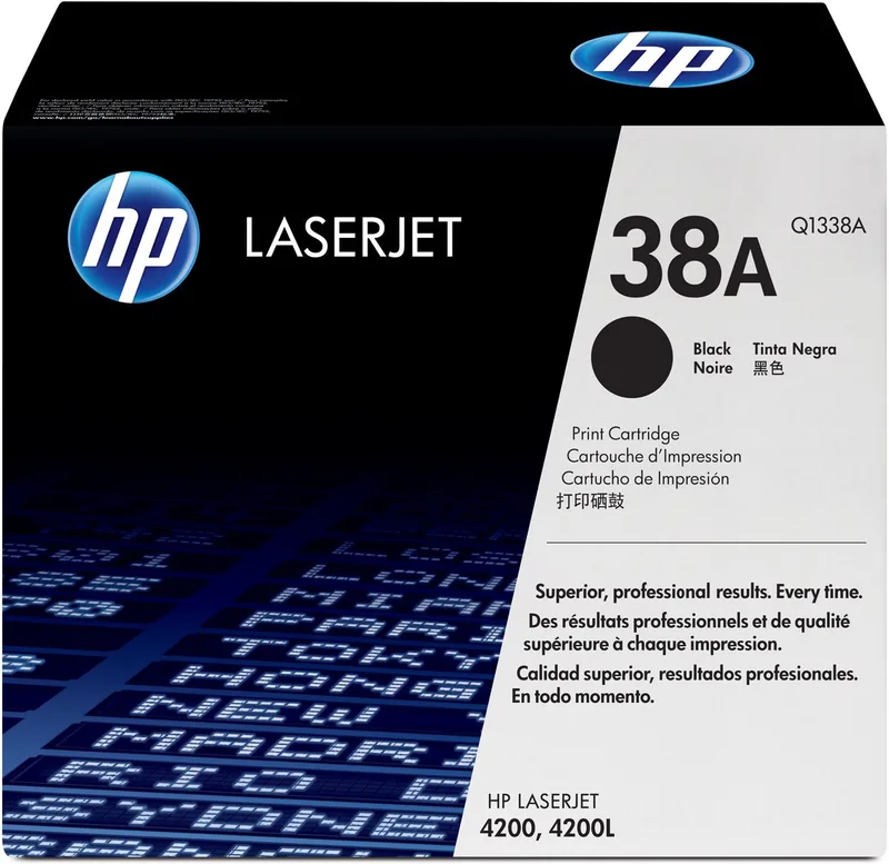 Q1338A - 38A - Toner / (LEVERBAAR) fra HP i Sort – produktbillede