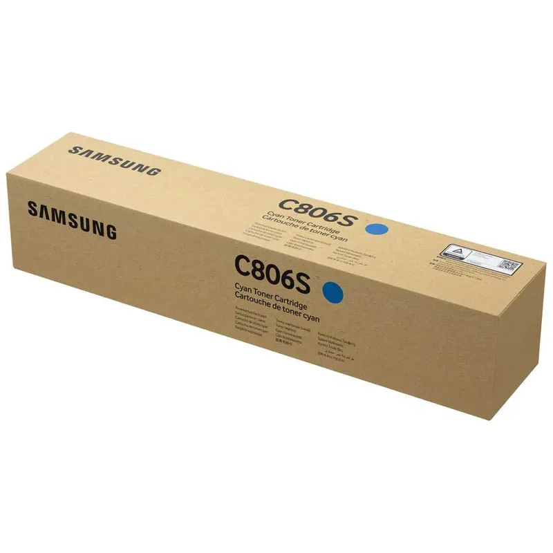 Samsung CLT-C806S cyaan tonercartridge (SS553A) von HP – Produktfoto