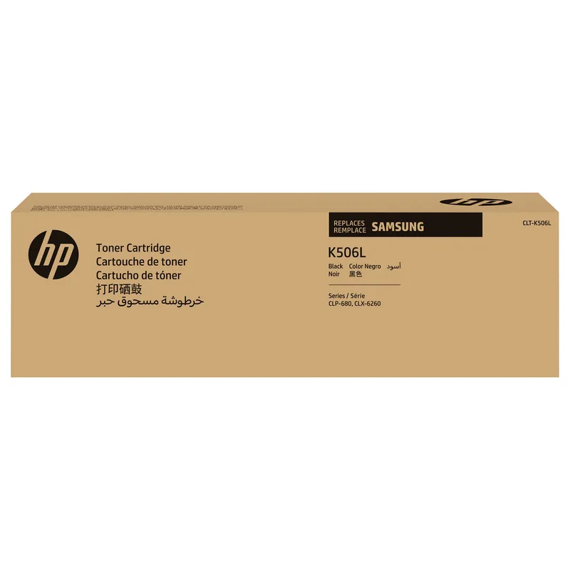 Samsung CLT-K506L toner cartridge von HP – Produktfoto