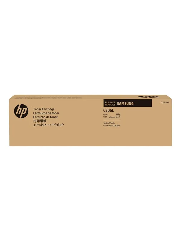 Samsung SU038A / CLT-C506L Toner von HP in Cyaan – Produktfoto