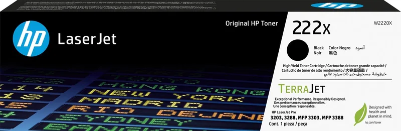 toner 222X, 3.200 pagina's, OEM W2220X, zwart von HP – Produktfoto