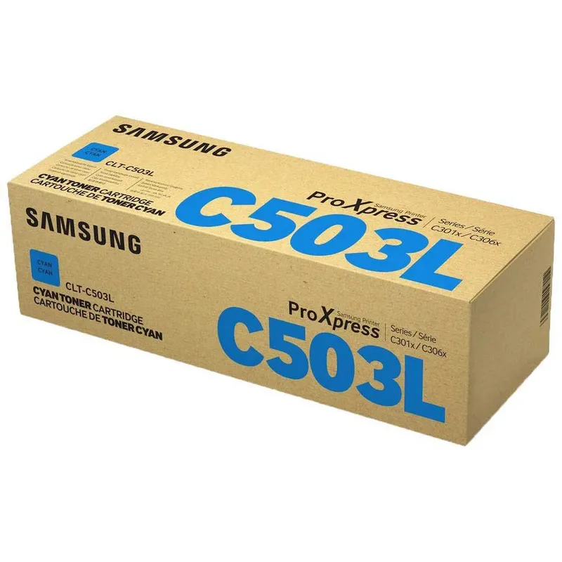 Toner CLT-C503L Original Cyan 5000 Seiten SU014A de HP – photo produit 3 sur 3