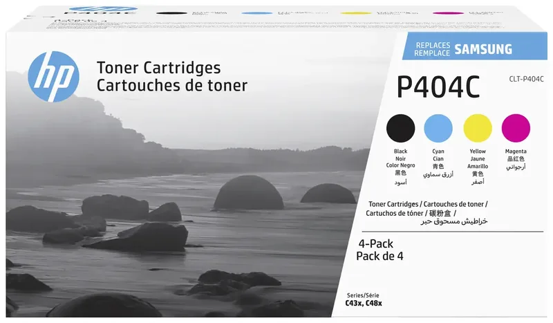 Toner CLT-P404C Original Kombi-Pack Schwarz, Cyan, Magenta, Gelb 1500 Seiten SU365A van HP – productfoto 1 van 6