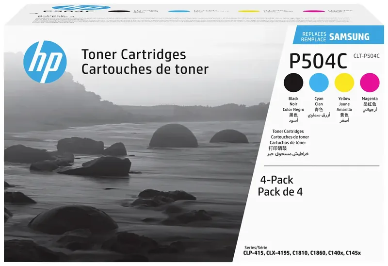 Tonercartridge Samsung CLT-P504C zwart + kleur van HP – productfoto 1 van 5