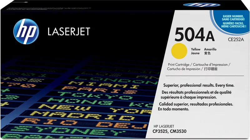 Toner HP 504A Yellow från HP i Gul – produktbild