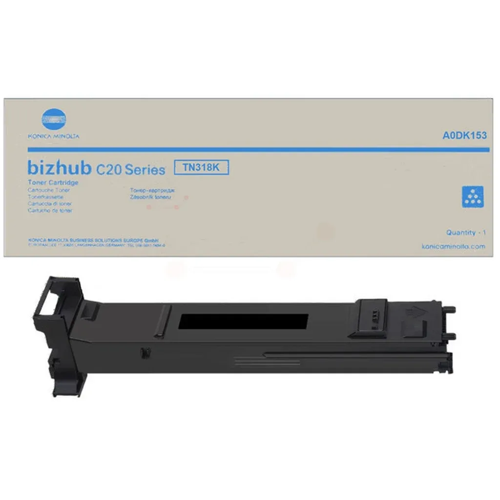 Konica Minolta TN-318 K Toner sort A0DK153 Sort van Konica Minolta – productfoto