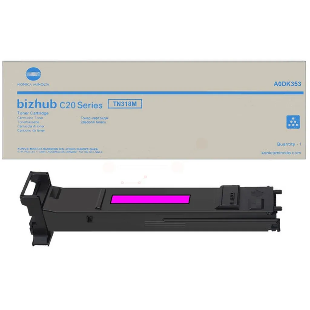 Konica Minolta TN-318 M Toner Magenta A0DK353 Magenta fra Konica Minolta – produktbillede