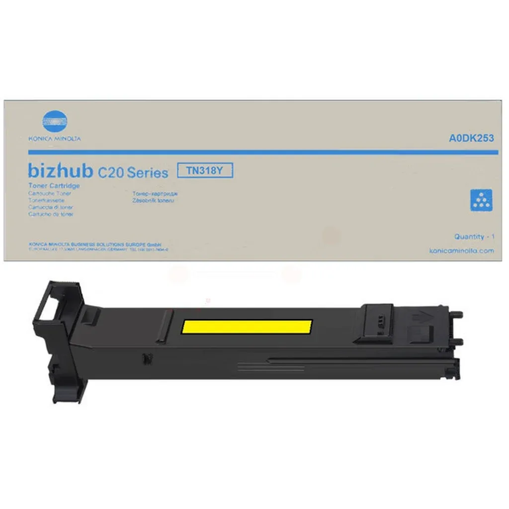 Konica Minolta TN-318 Y Toner Gul A0DK253 Gul de Konica Minolta – photo produit