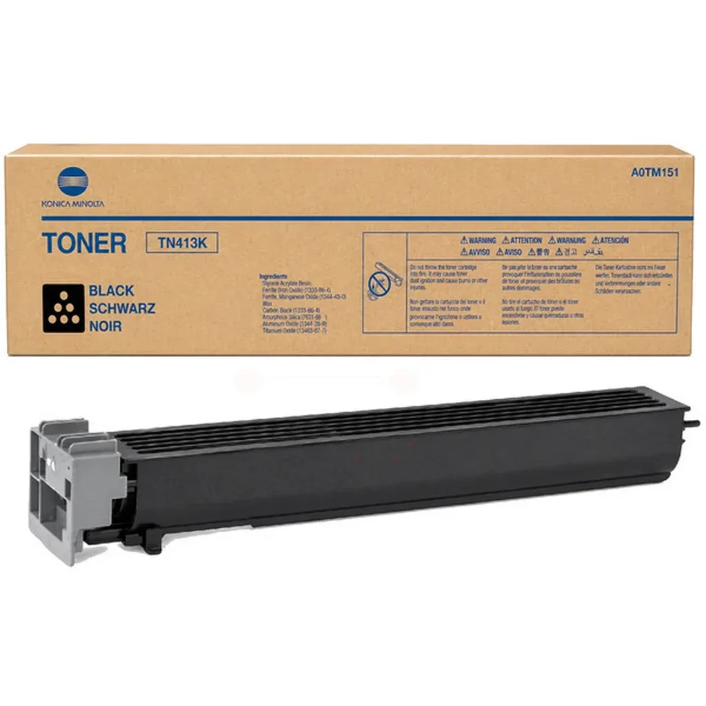 Konica Minolta TN-413 K Toner sort A0TM151 Sort de Konica Minolta – photo produit
