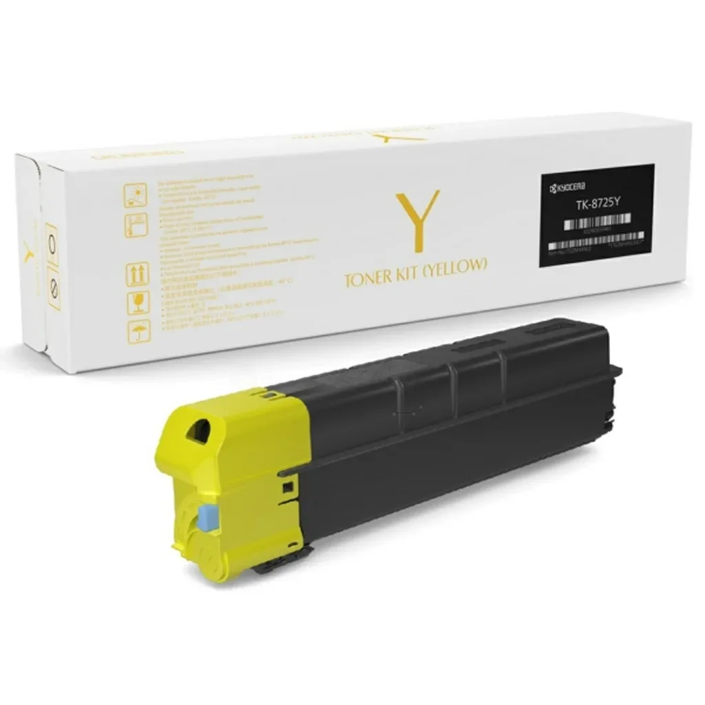 Kyocera TK-8725 Y Toner Gul TK-8725Y N/A fra Kyocera – produktbillede