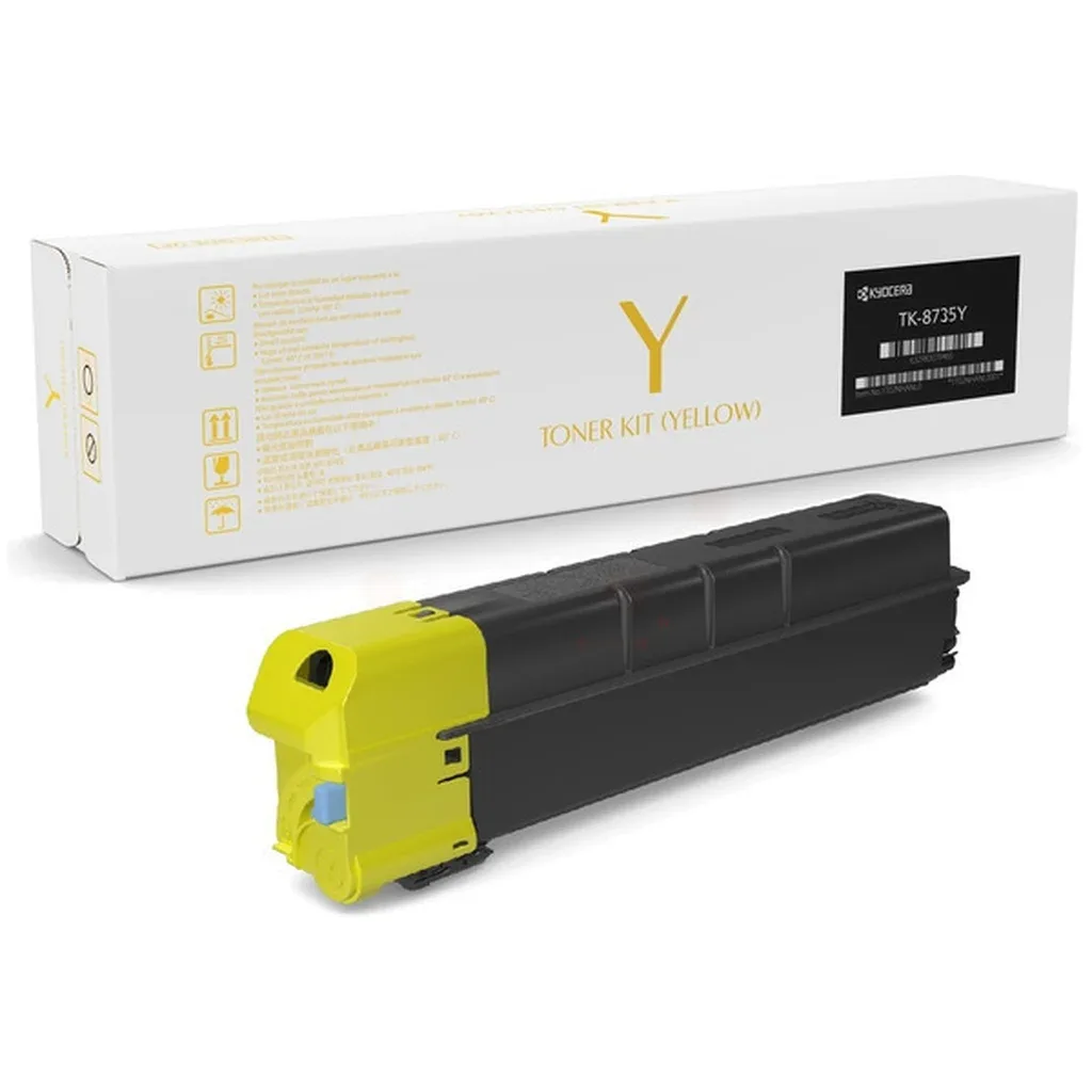 Kyocera TK-8735 Y Toner Gul 1T02XNANL0 N/A fra Kyocera – produktbillede