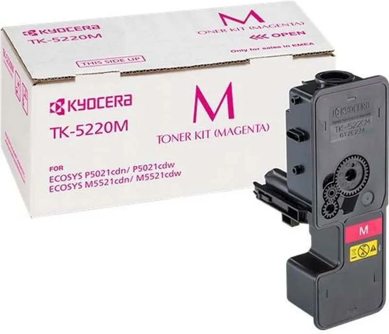 TK-5220M - Tonercartridge - 1 stuk - Origineel van Kyocera in Magenta – productfoto