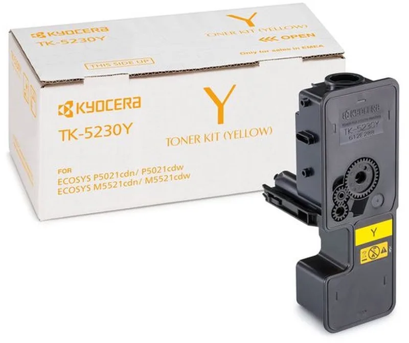TK-5230 tonercartridge 1 stuk(s) Origineel van Kyocera in Geel – productfoto