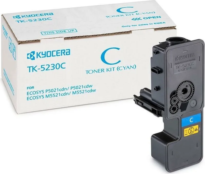 TK-5230C - Tonercartridge - 1 stuk - Origineel från Kyocera i Cyaan – produktbild