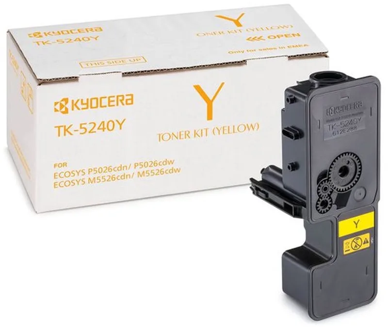 TK-5240 tonercartridge 1 stuk(s) Origineel van Kyocera in Geel – productfoto