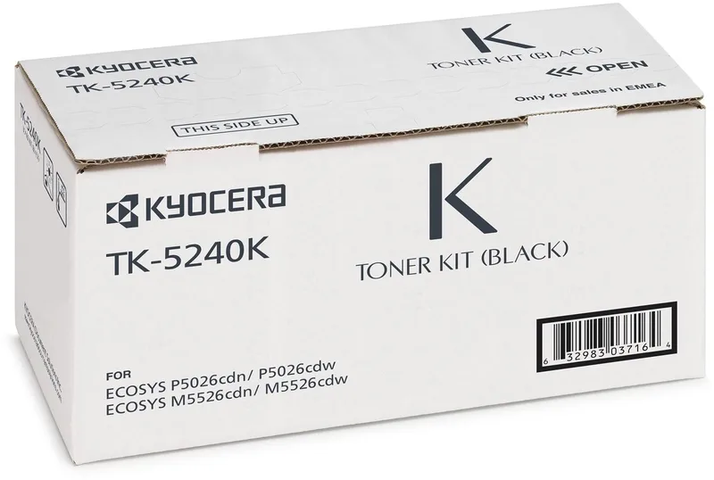 TK-5240K - Tonercartridge - 1 stuk - Origineel från Kyocera i Svart – produktbild