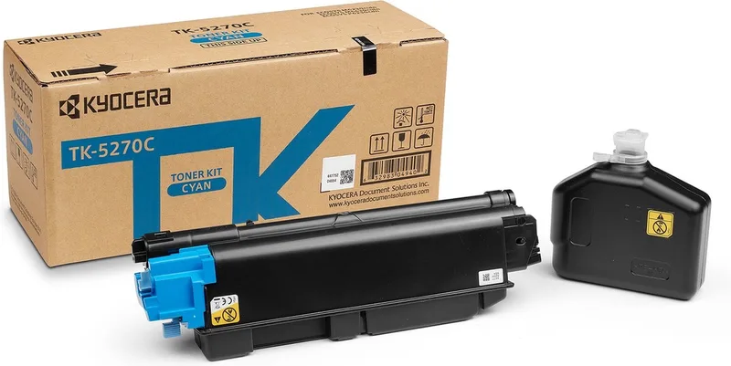 TK-5270C - Tonercartridge - 1 stuk - Origineel från Kyocera i Cyaan – produktbild