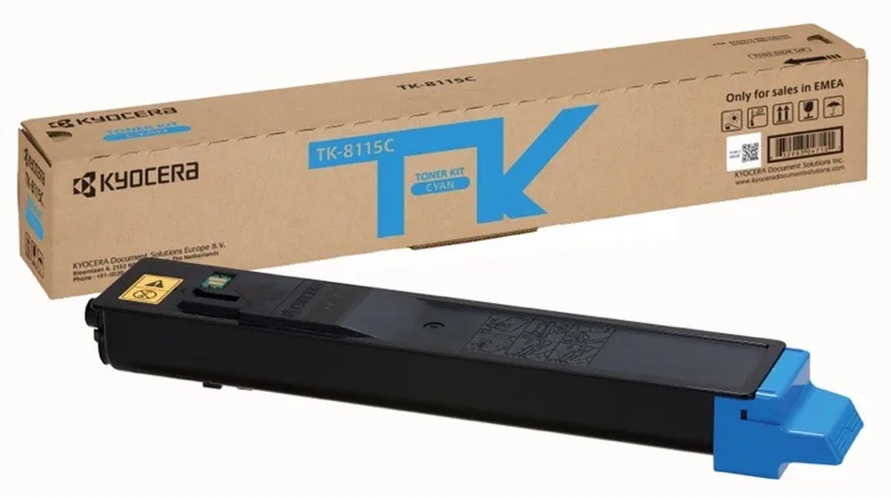 TK-8115C - Tonercartridge - 1 stuk - Origineel van Kyocera in Cyaan – productfoto